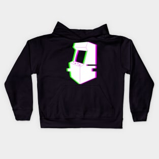 Retro Glitch Arcade Machine Kids Hoodie